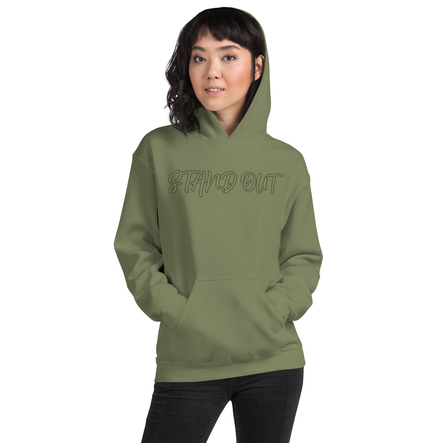 DJS Military Green "STANDOUT" Hoodie